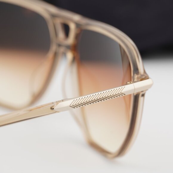 Rag & Bone RNB1074/S 010A N4 Aviator Sunglasses - Beige/Gold/Brown - Picture 9 of 10